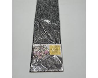 12 Sheets Grey Cheetah Waterproof Floral Wrapping Paper 22.8x22.8in Animal Print