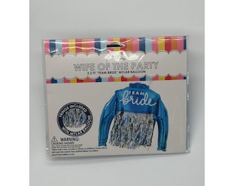 Packed Party Wife of the Party 2.2 FT Team Bride-denimjack Mylar Balloon NIEUW