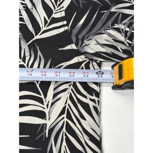 Tommy Bahama Herren Large Silk Palm Leaf Shirt Schwarz Weiß Original Kurzarm Bild 5