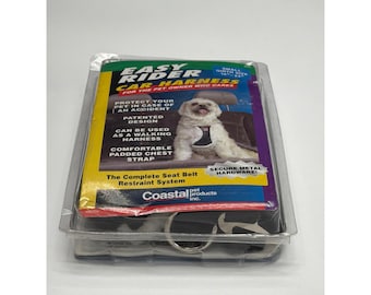 Coastal Pet Easy Rider Auto Geschirr Klein 16-24 Umfang Schwarz 6000 Hund Sicherheitsgurt