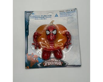 Marvel Spider-Man Kürbis Push-Ins Halloween Dekor Kit 4 Stück Gemmy 90492