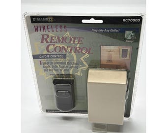 Control remoto inalámbrico Dimango RC7000D, receptor y transmisor de 50 pies