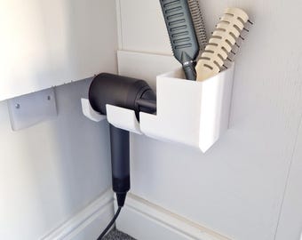 Dyson Hair dryer mount/ holder with accessories compartment