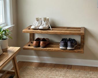 Zapatero delgado de madera para recibidor, estante minimalista para zapatos que ahorra espacio