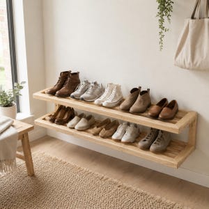 Wandregal schuhe