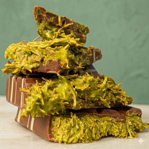 Barra de chocolate de lujo de Dubái / Fórmula de delicia decadente de Medio Oriente.