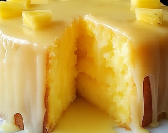 Przepis na tropikalne ciasto z sokiem ananasowym | Instant Digital | Pobierz.