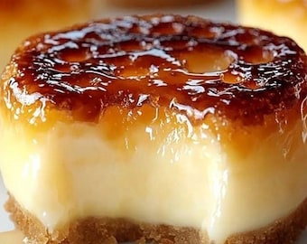 Recept voor Mini Crème Brûlée Cheesecakes (digitale download)