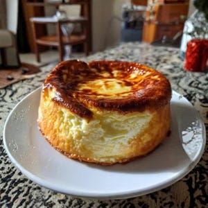 Recept på krämig majsostflan | Utskrivbart dessertkort (nedladdning)