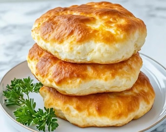 Fluffiges Hüttenkäse-Wolkenbrot Rezept - Keto, Gluten-Frei (Download)