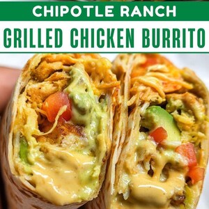 Recette de burritos au poulet grillé chipotle ranch (télécharger)