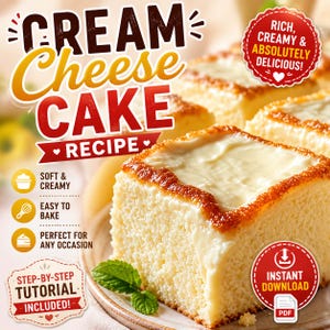 Cream Cheese Cake Recipe - Easy Baking Tutorial | Downlaod.