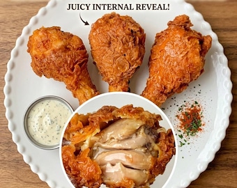 Crispy Juicy Fried Chicken Drumsticks Recipe (Download)