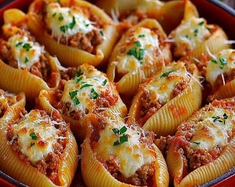 Stuffed Shells Recipe – Italian Comfort Food with Ground Beef (Download)