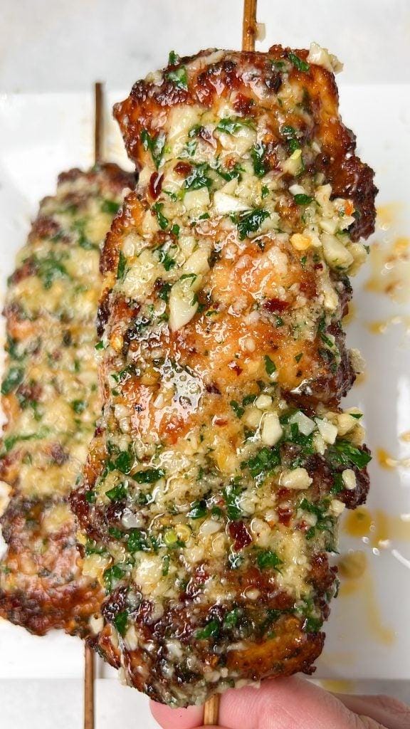 THE BEST RECIPE For Garlic Parmesan Chicken Skewers – Juicy & Flavorful Download.