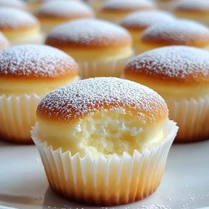 Soft and Fluffy Japanese Cotton Cheesecake Cupcakes Tutorial | Download.