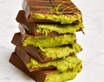 Luksusowa tabliczka czekolady z Dubaju | Dekadencka formuła bliskowschodniego przysmaku.