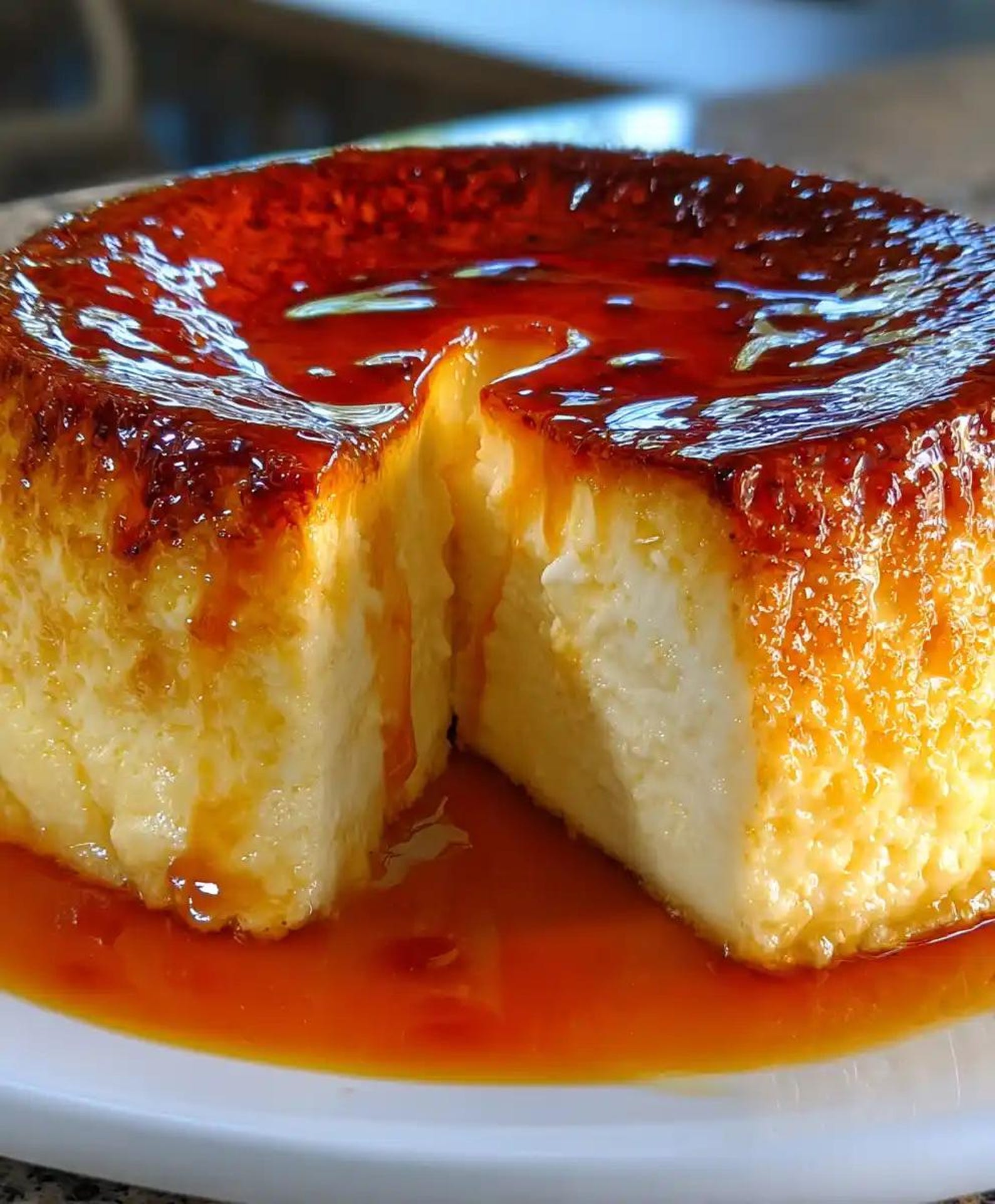 Philadelphia Cream Cheese Flan Recipe | Caramel Custard Dessert