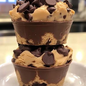Puede incluir: Dos capas de masa de galleta cubierta de chocolate y cubierta con chispas de chocolate. La masa de galleta es de color marr&oacute;n claro y el chocolate es de color marr&oacute;n oscuro.