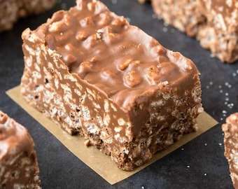 Das beste Rezept für selbstgemachte Crunch Riegel.