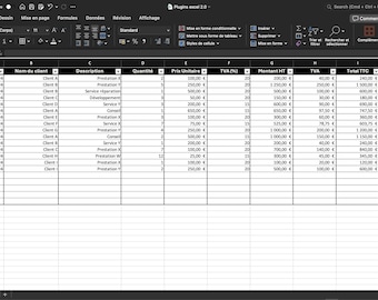 Automated Invoicing Excel Template