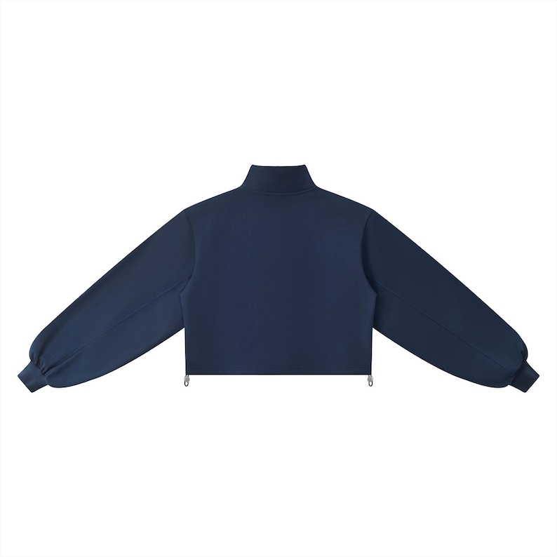 Buffalo Cropped Quarter Zip Sweatshirt | Women's Mock Neck Pullover | Game Day Apparel image 12