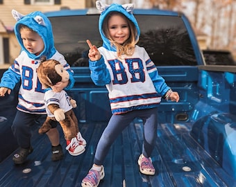 Buffalo Bills Kids Billy Buffalo Sherpa Hoodie with Horns | Cozy NFL Fan Gear