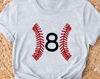 Baseball Numbers Shirt, Baseball Custom Birthday Shirt, Custom Baseball Shirts, Baseball Boy, Baseball Mom Shirt, Personalized Baseball Tees