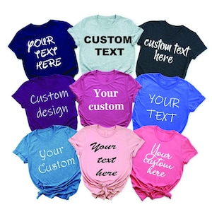 Aangepaste print T-shirt, aangepast T-shirt, aangepaste shirts, aangepaste verjaardag T-shirts, kerst gepersonaliseerde T-shirt, cadeau voor hem/haar, aangepast unisex cadeau