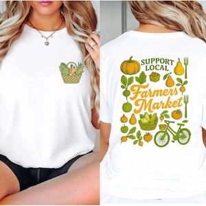 Camiseta de verão Tomato Girl, camiseta estética com estampa de frutas para feira de produtores, camiseta de apoio a produtos locais, camiseta moderna com estampa de vegetais frescos