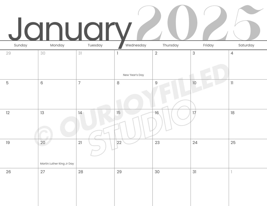12 MONTH 2025 CALENDAR PRINTABLE PDF FREE DOWNLOAD visual data 6