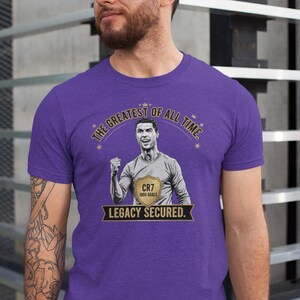 Ronaldo Tshirt, CR7 Tshirt, Cristiano Ronaldo GOAT Football Shirt – Road to 1000 Goals Tee, Soccer Legend Graphic T-Shirt, Football Fan Gift