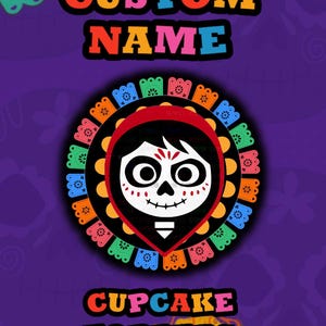 Coco themed cake/cupcake toppers and stickers