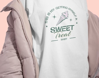 Ice Cream Lover Unisex Tee, Sweet Tooth Shirt, Ice Cream Treat Tshirt, Dessert Lover Top, Foodie Gift Idea, Friend Gift