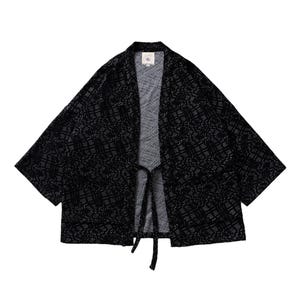 Hoshikage| Ręcznie robiona japońska kurtka Haori Oryginalny płaszcz kimono z rękawami 3/4 Unisex