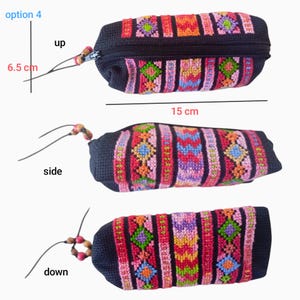 Makeup Purse, Tatreez, cultural heritage, regional identity hand-stitched craftsmanship, women artisan, Palestinian embroidery, Makeup case Option 4