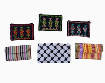 Small Purse, Tatreez, cultural heritage, regional identity hand-stitched craftsmanship, women artisan initiatives, Palestinian embroidery
