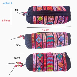 Makeup Purse, Tatreez, cultural heritage, regional identity hand-stitched craftsmanship, women artisan, Palestinian embroidery, Makeup case Option 2