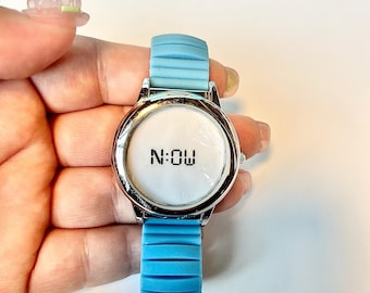 Upcycled 'Now' Watch Bracelet, Mindfulness Reminder