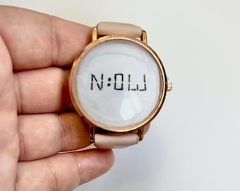 Upcycled Mindfulness Watch: 'Now' Reminder Bracelet