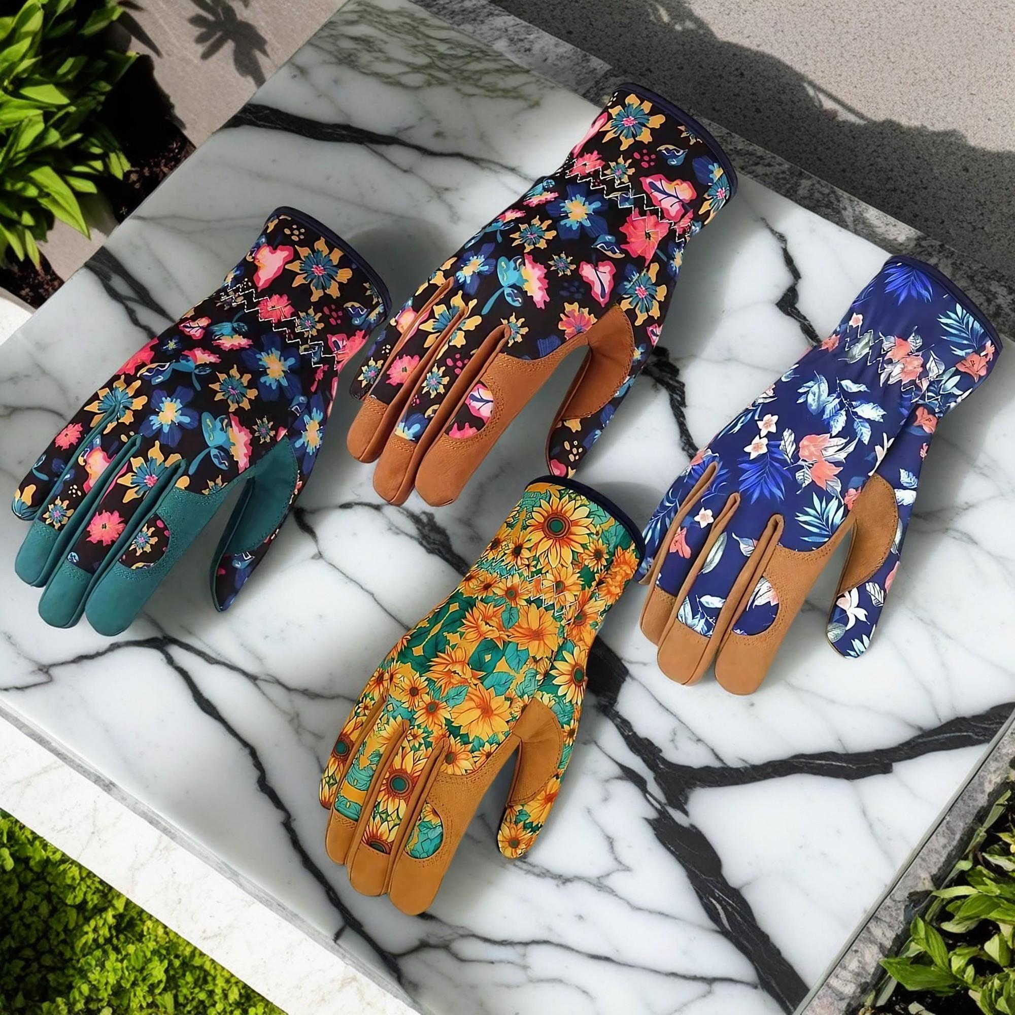 Personalised Leather Gardening Gloves By Hot Dot Laser