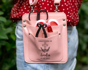 Personalized Garden Shears Holster, Leather Tool Belt Pouch for Pruners, Scissors Case for Gardening, Outdoor Gift