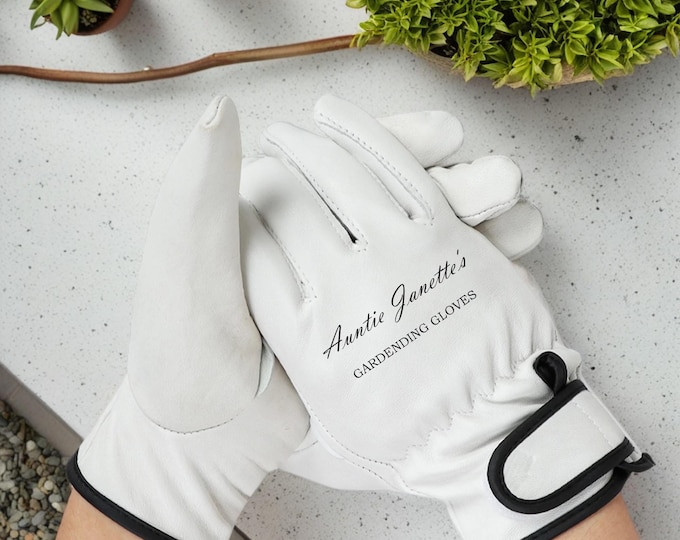 Personalized Garden Gloves Engraved Gardening Fathers Day Gift Set Hand Dad Retirement Present Allotment Nana Retirement