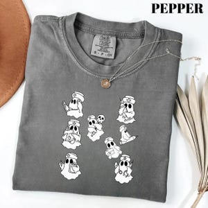 Comfort Colors® Halloween Nurse Shirt, Cute Nurse Halloween Tee, Nursing School Shirt, Spooky Nurse Gift, Nurse Shirt for Halloween