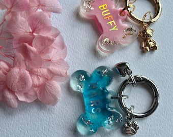 Personalized Resin Dog Tag: Custom Pet ID, Handmade