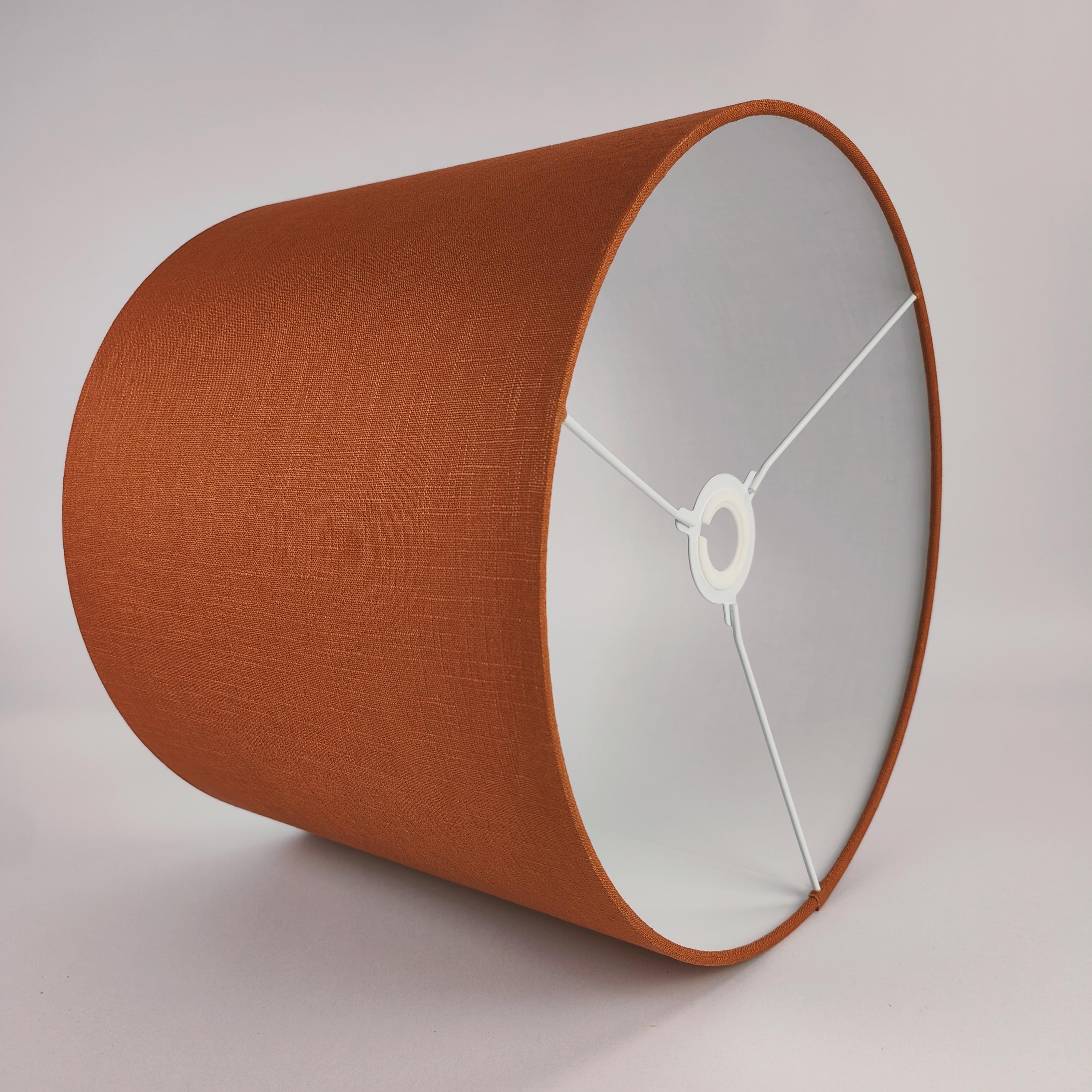 Lampenschirm Aufsteck Orange Geflochten Farbenfroh Modern E 14 Klemmschirm