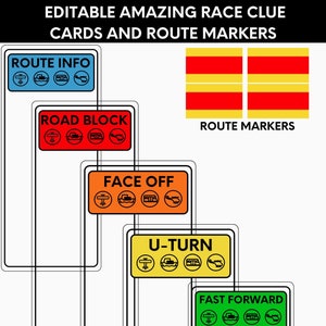 Afdrukbaar feestpakket Amazing Race