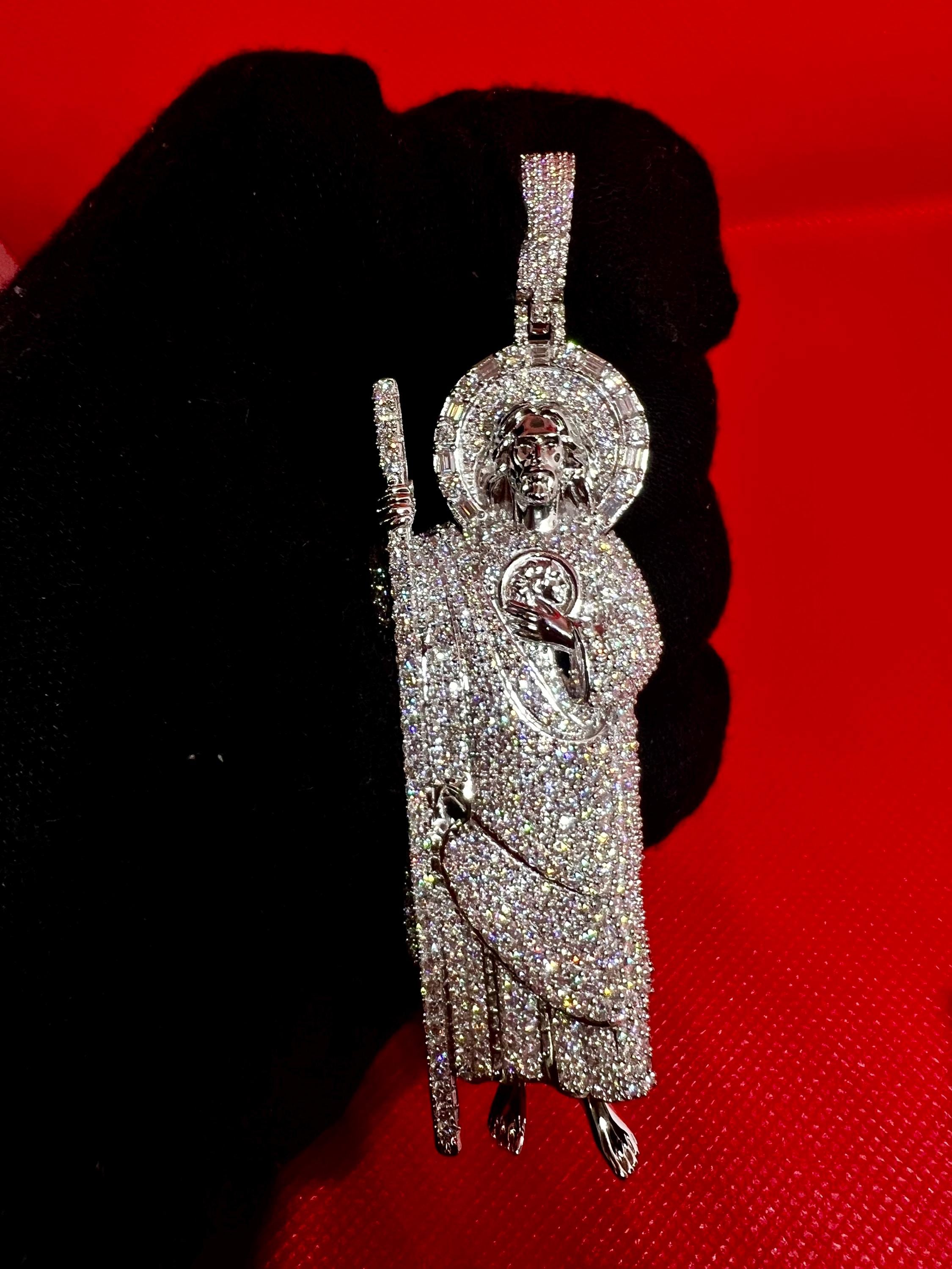 Iced Out Pendant Moissanite - Etsy