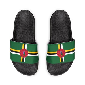 Dominican Flag Sandals: Removable Strap Summer Footwear