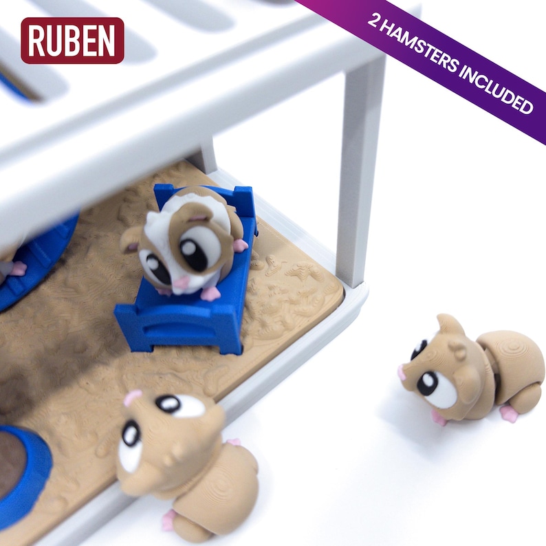 HAMSTERS - 3D Printed Fidget Toy | Stress Relief Toy | Collectable ...